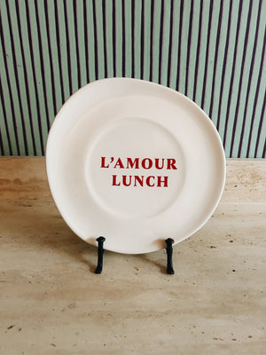 Ceramic serving plate 'L'amour lunch'