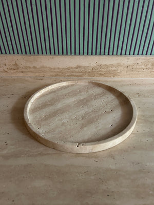 Decoration tray marble round