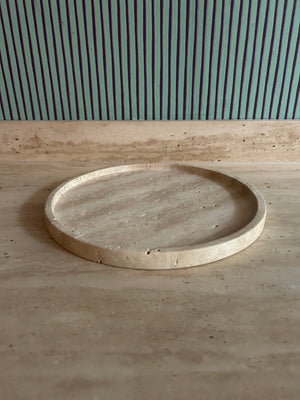 Decoration tray marble round