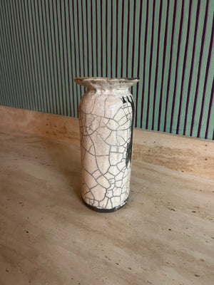 Raku collar vase by Mel Lennon nr. 5