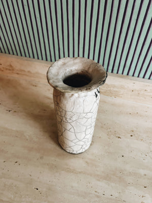 Raku collar vase by Mel Lennon nr. 5