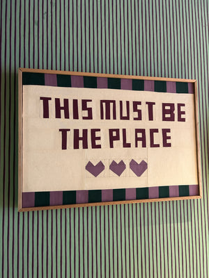 'This must be the place' art piece x Motel Bodega