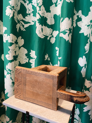 Vintage wooden African stool