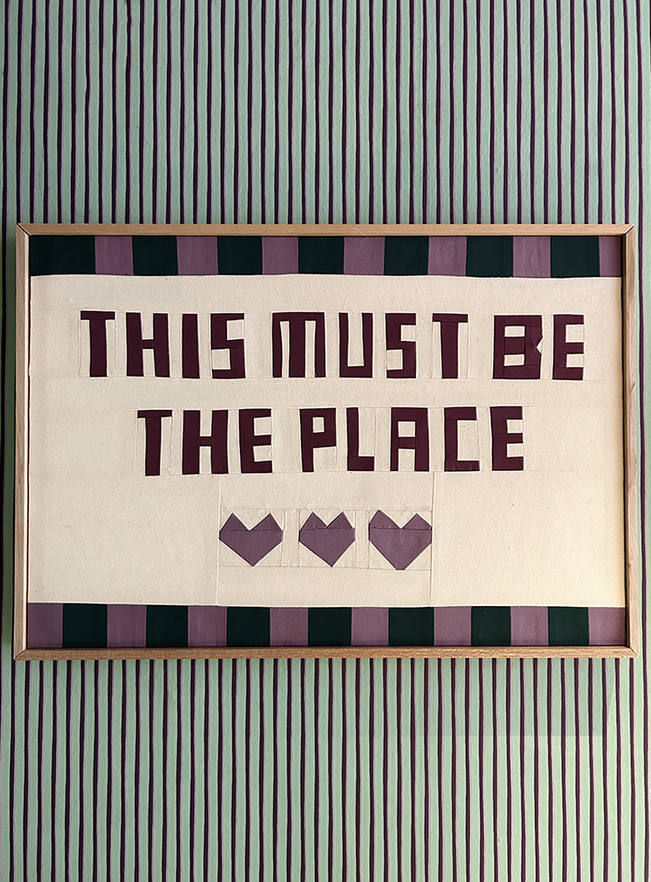 'This must be the place' art piece x Motel Bodega