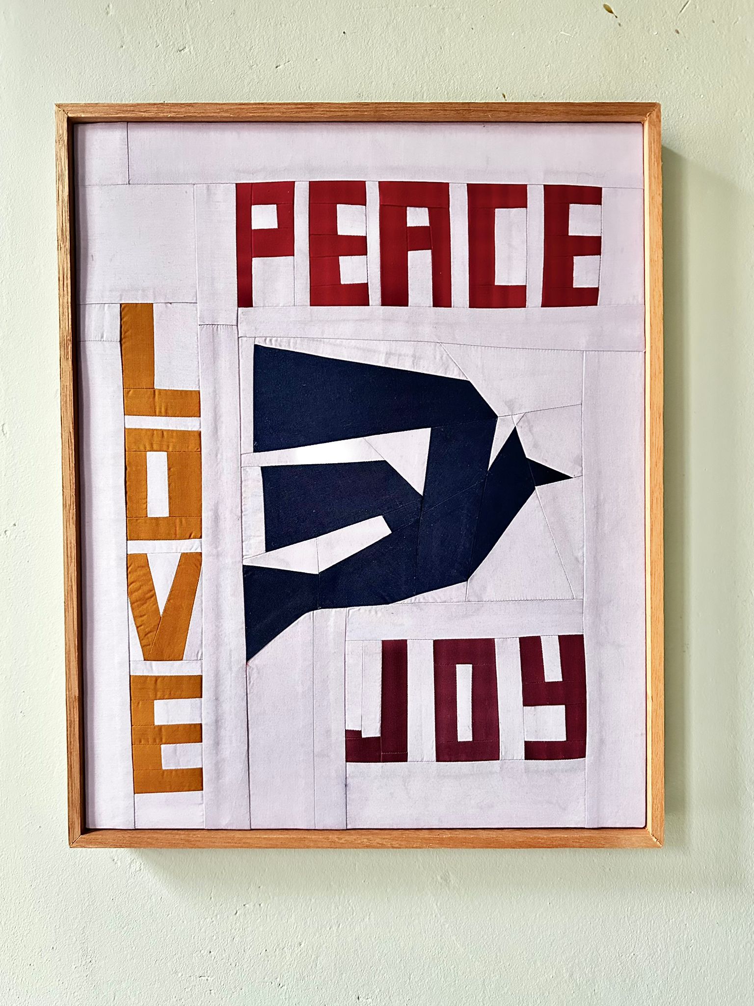 'Peace, love & joy' art piece x Motel Bodega