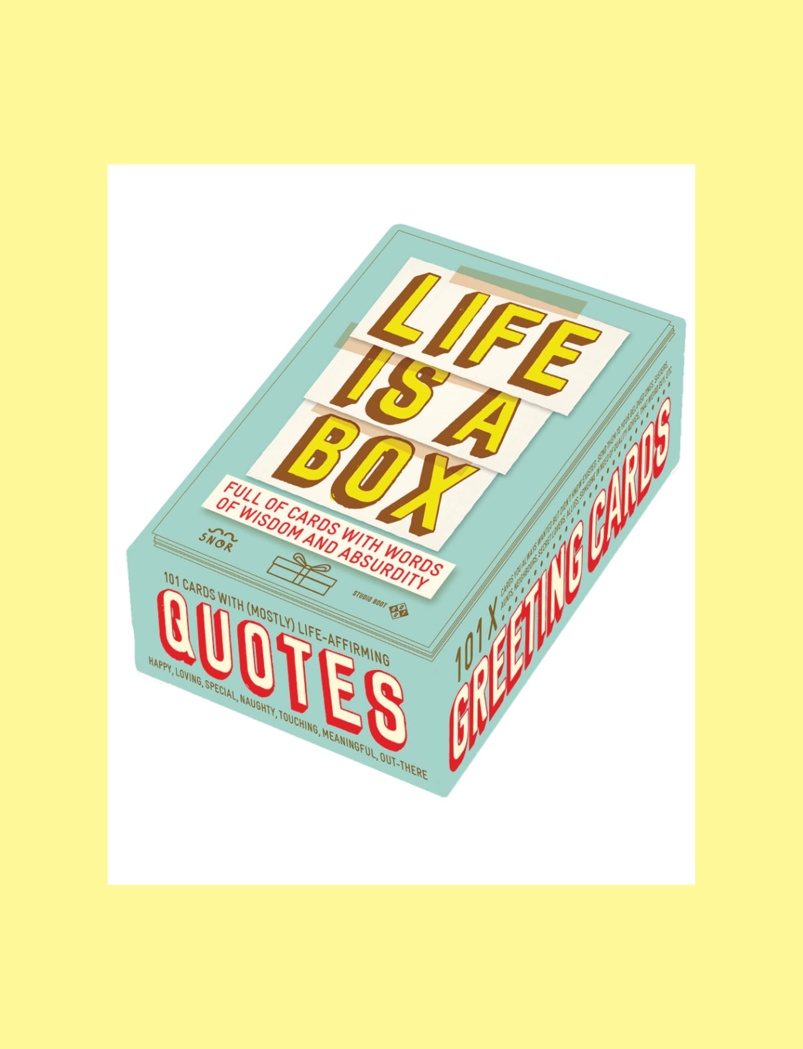 Deck of cards, Life is a box